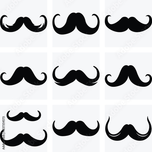 Mustache Styles Collection: Vintage & Hipster Facial Hair