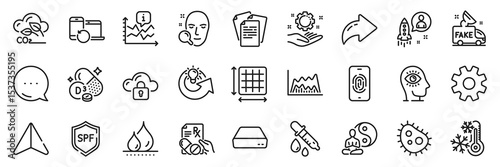 Co2 gas, Recovery devices and Waterproof line icons pack. Share, Message, Paper plane icons. Square area, Prescription drugs, Employee hand web icon. Fake news, Startup, Freezing pictogram. Vector