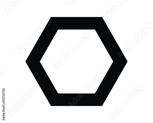 polygon six shape icon
