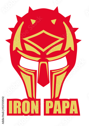 iron papa casque armure medieval