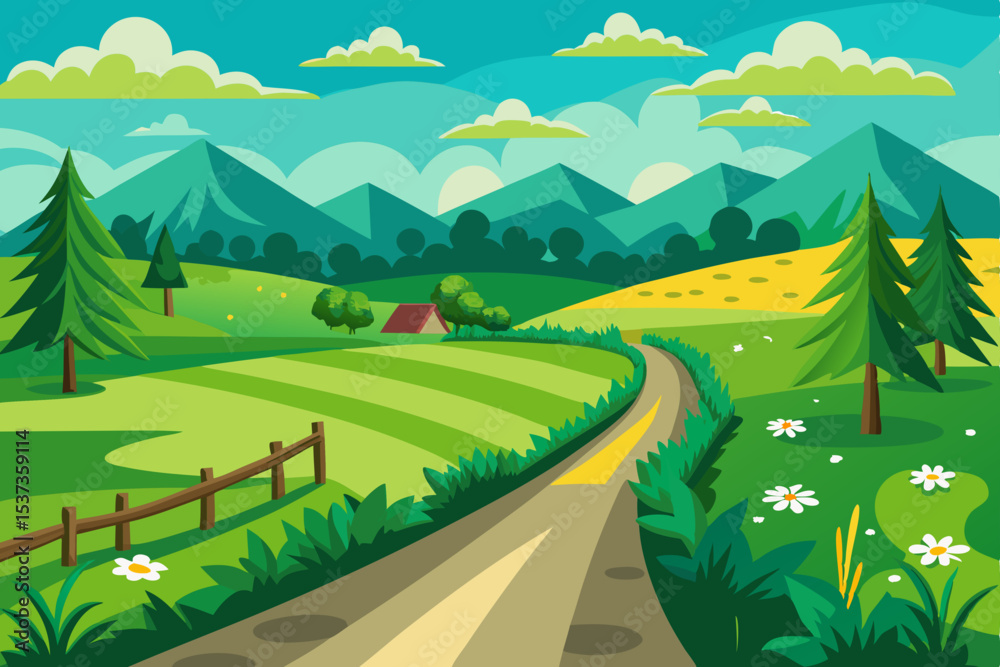 Obraz premium road in the mountains