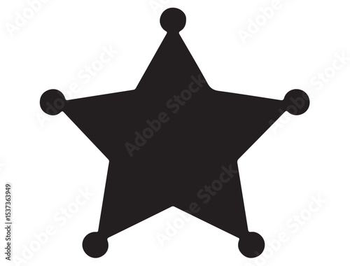 SHERIFF STAR SILHOUETTE