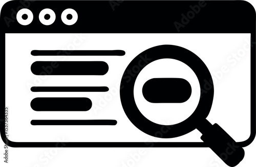 Zoom Out Web Interface Silhouette Icon

