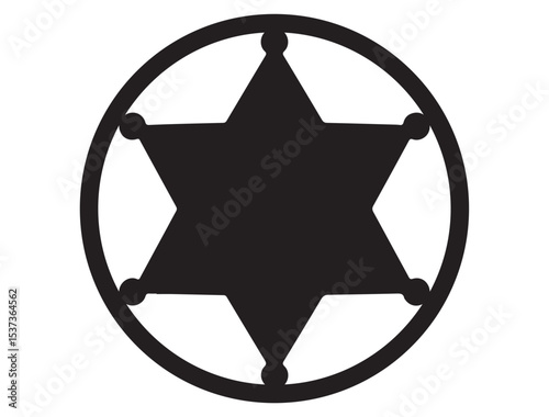 SHERIFF STAR SILHOUETTE