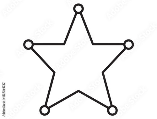 SHERIFF STAR SILHOUETTE
