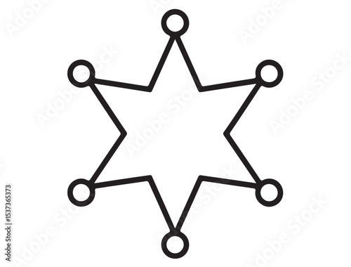 SHERIFF STAR SILHOUETTE