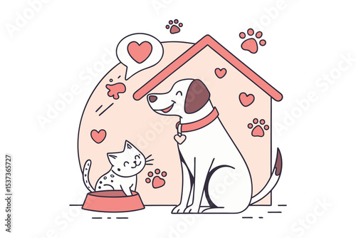 International Homeless Animals Day Vector Illustration Collection Promoting Adoption and Awareness for T-Shirt and Poster Designs