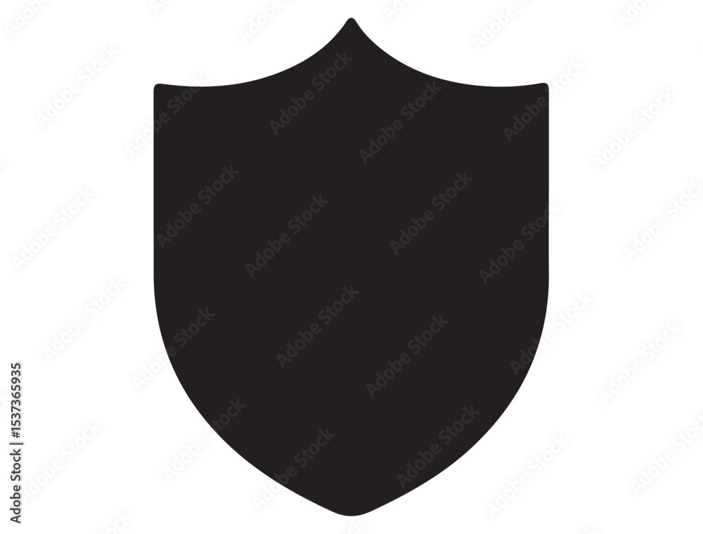 SHIELD ICON SILHOUETTE SHIELD ICON SILHOUETTE