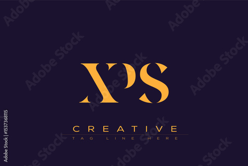 XPS abstract letter logo design. This logo is designed by three abstract letters.
