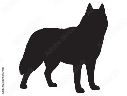SIBERIAN HUSKY SILHOUETTE