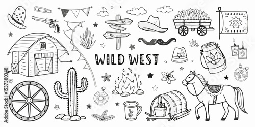 different vectors of wild west