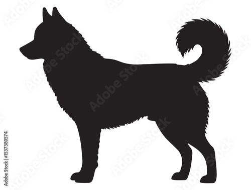 SIBERIAN HUSKY SILHOUETTE