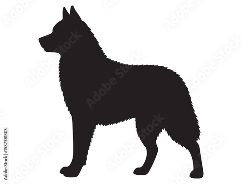 SIBERIAN HUSKY SILHOUETTE