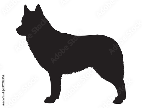 SIBERIAN HUSKY SILHOUETTE