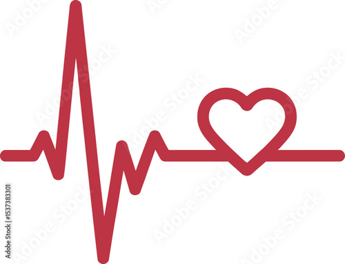 heart and heartbeat symbol