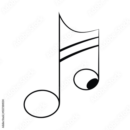 High quality vector graphics of musical note symbols for design projects