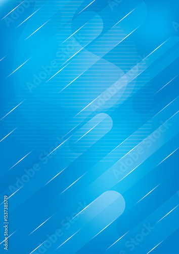 Blue abstract wave background with underwater light and fluid design elements