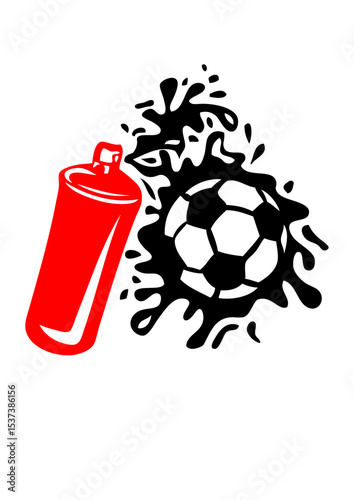 football bombe tag ballon design