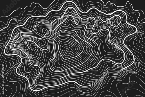 Seamless black and white geometric line pattern for abstract vector textile design and wallpaper decoration