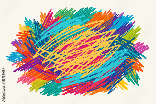 Bright colored pencils are isolated on a white background, ready to bring vibrant art and design to life, like a colorful flower in nature