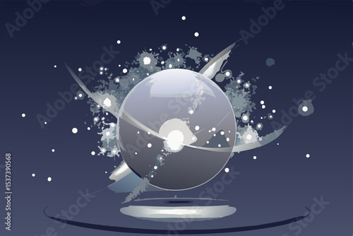 A vibrant illustration of the Earth and Moon in space, symbolizing global communication and technological advancements across our world