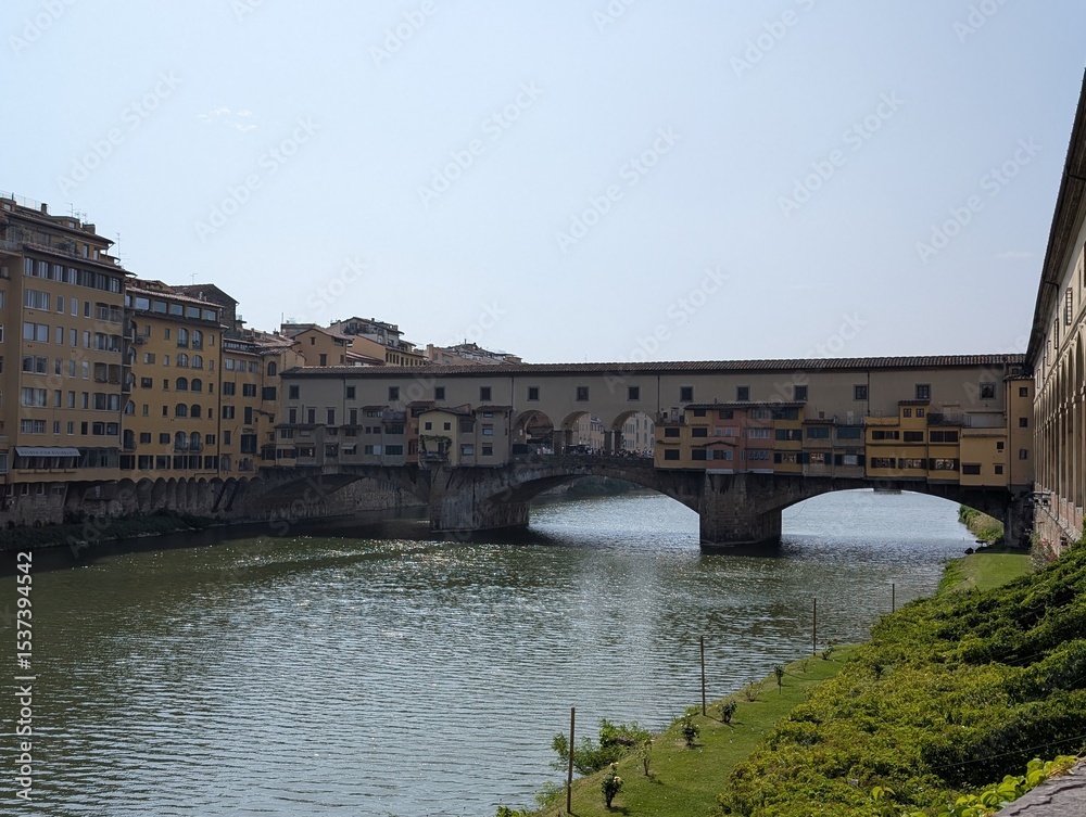 Naklejka premium ponte vecchio florence italy