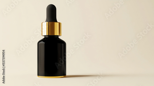 Hair growth serum with natural ingredients like biotin, argan oil, and aloe vera in a luxury glass bottle
