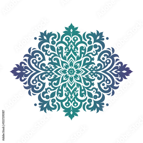 Islamic Ornament Vector Design – Elegant Geometric Arabesque Pattern
