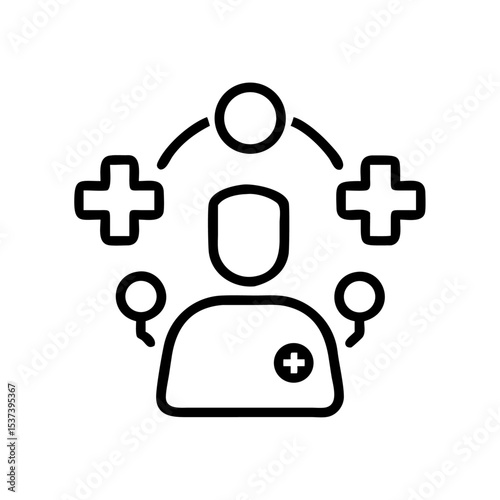 Medical Stroke icons set vector collections design
