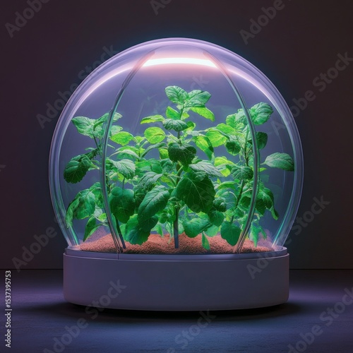 Plant Growth in Dome, Indoor Gardening , Cultivation