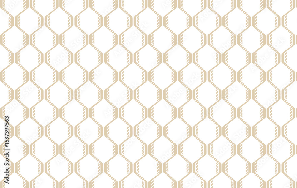 Fototapeta premium A repeating pattern of interconnected hexagons with a textured border on a dark background