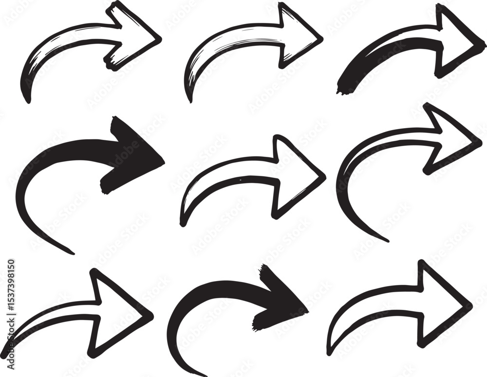 vector set of arrows