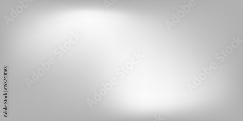 Silver foil background with metal mirror texture. Chrome gradient surface with light gloss simple abstract