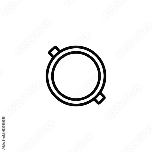 Circular Reflector Disc Light Icon