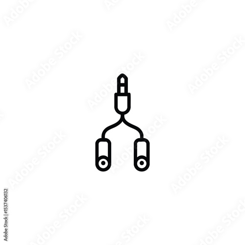 Headphone Splitter Y Cable Icon