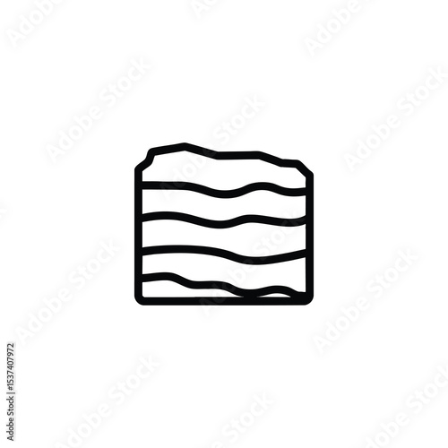 Rock Strata Layer Geology Icon