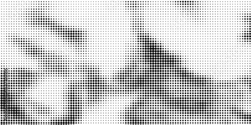 Grunge halftone gradient background. Faded grit noise texture. White and black sand wallpaper. Retro pixelated backdrop. Anime or manga style comic overlay. graphic design textured template. eps10