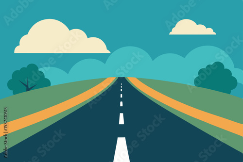 Open Road Ahead Journey, Adventure, and the Scenic Route Ahead