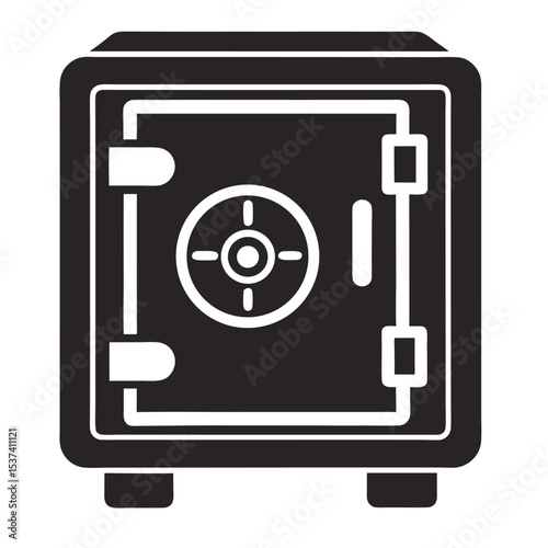 Safe Deposit icon vector illustration