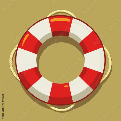 lifebuoy on a blue background