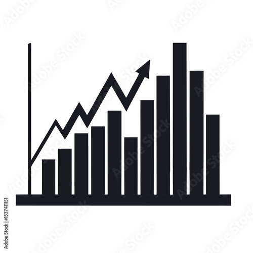 business graph showing growth