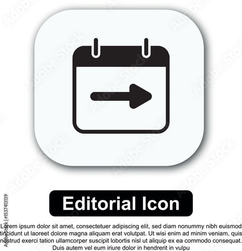 Illustration Icon Calendar Vector Set