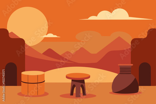 vector illustration of a cafe