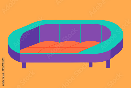 bed with pillows