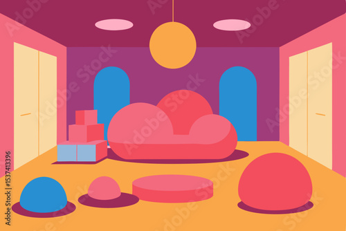 vector illustration of a room