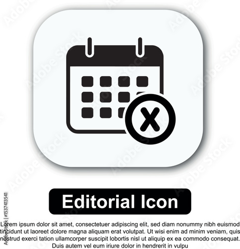 Illustration Icon Calendar Vector Set