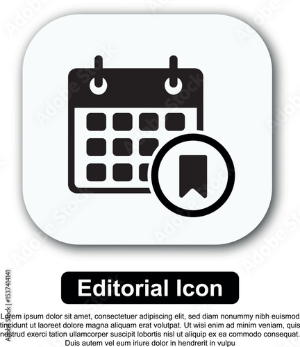 Illustration Icon Calendar Vector Set