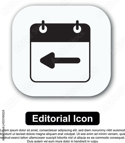 Illustration Icon Calendar Vector Set