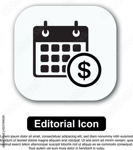 Illustration Icon Calendar Vector Set