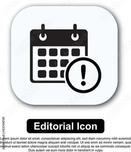 Illustration Icon Calendar Vector Set